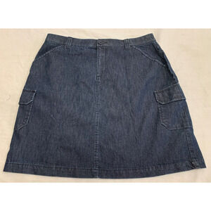 🫐  RIDERS BY LEE WOMENS JEANS CARGO SKIRT SIZE 14. 🫐